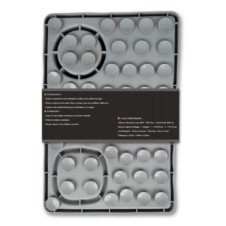 Tapis de léchage Anti-Glouton pour Chien et Chat