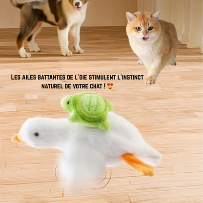 Oiseau en Peluche électrique avec Ailes battantes - Jouet pour Chat
