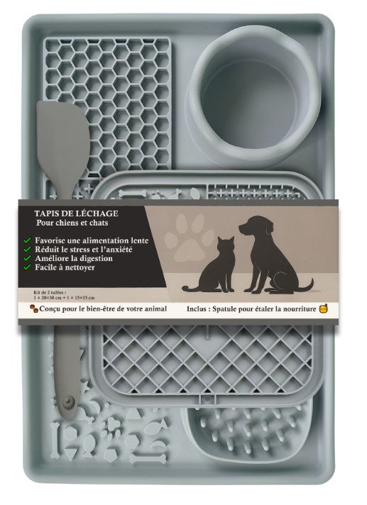 Tapis de léchage Anti-Glouton pour Chien et Chat