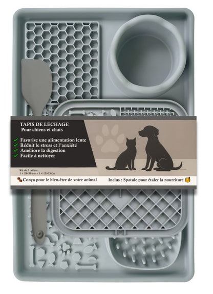 Tapis de léchage Anti-Glouton pour Chien et Chat