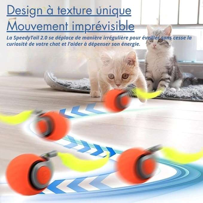 Balle Mobile, interactive et intelligente - Jouet pour Chat